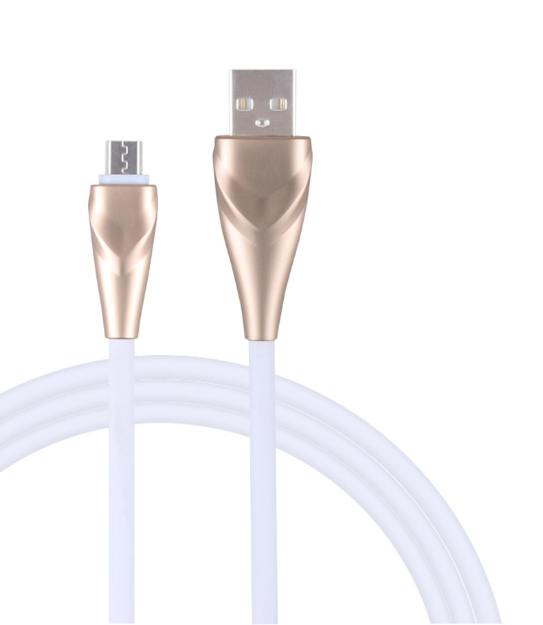 Metal core data Micro TPE charging cable