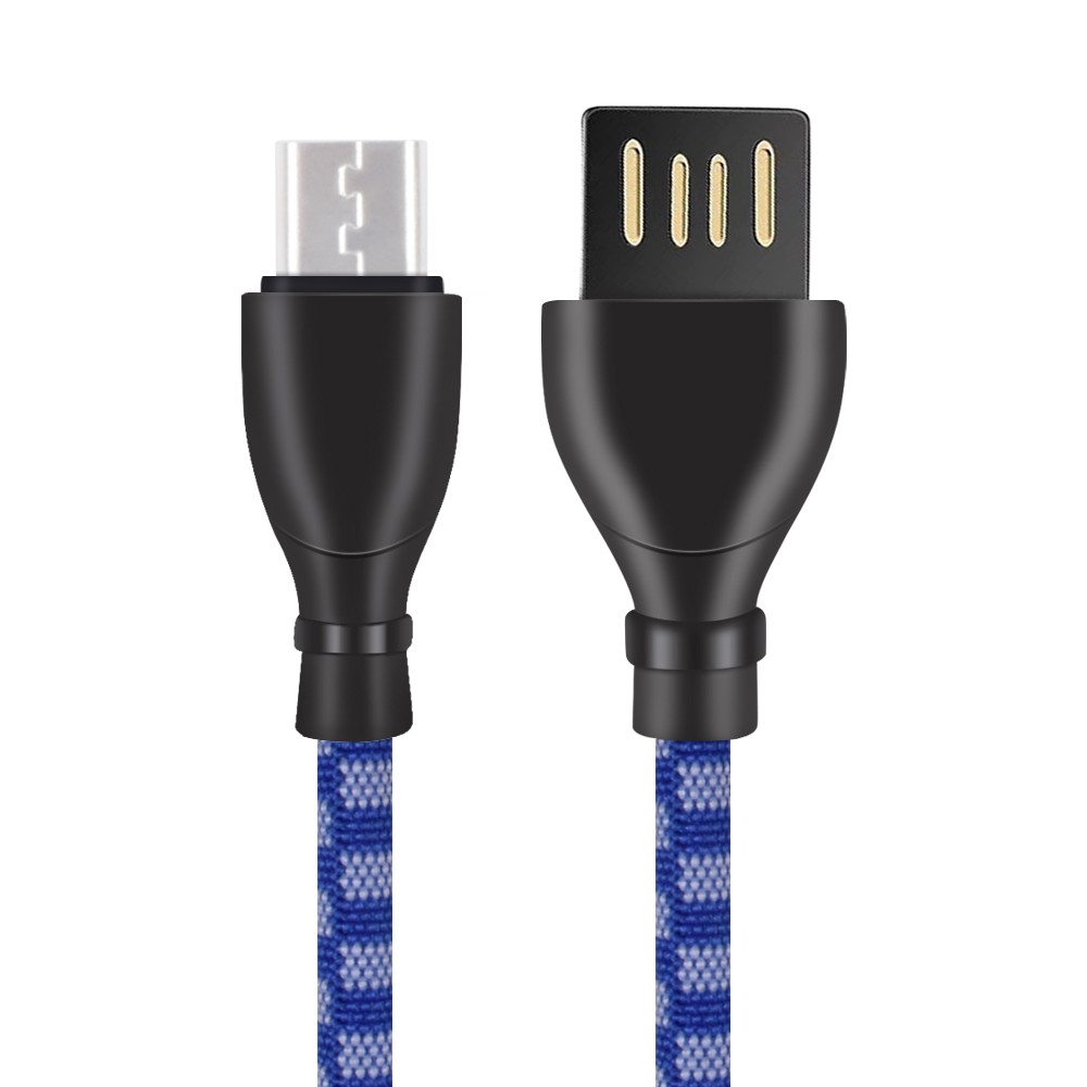 Plastic date USB charging cloth braided Micro cable