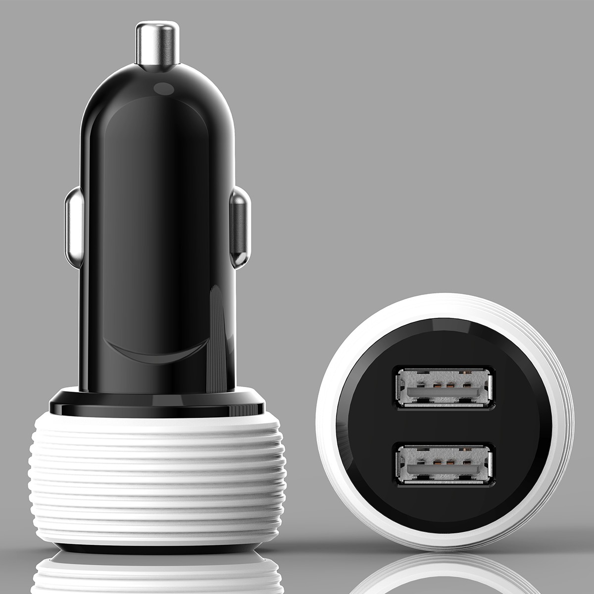 Dual USB spiricle In Car Charger