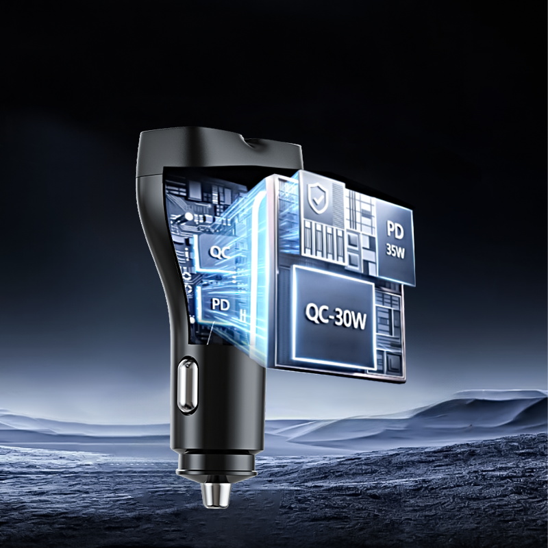 68W 102W PD3.0 QC3.0 3.4A PD30W 51W fast charging  Car Charging USB Type-C Car Charger Mobile Fast Portable Phone Chargers