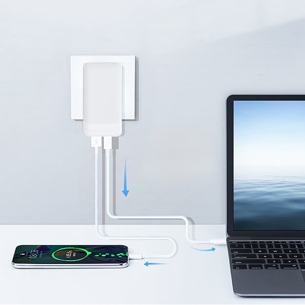 65W/45W/30W Ultra thin Wall Charger with GaN Tech