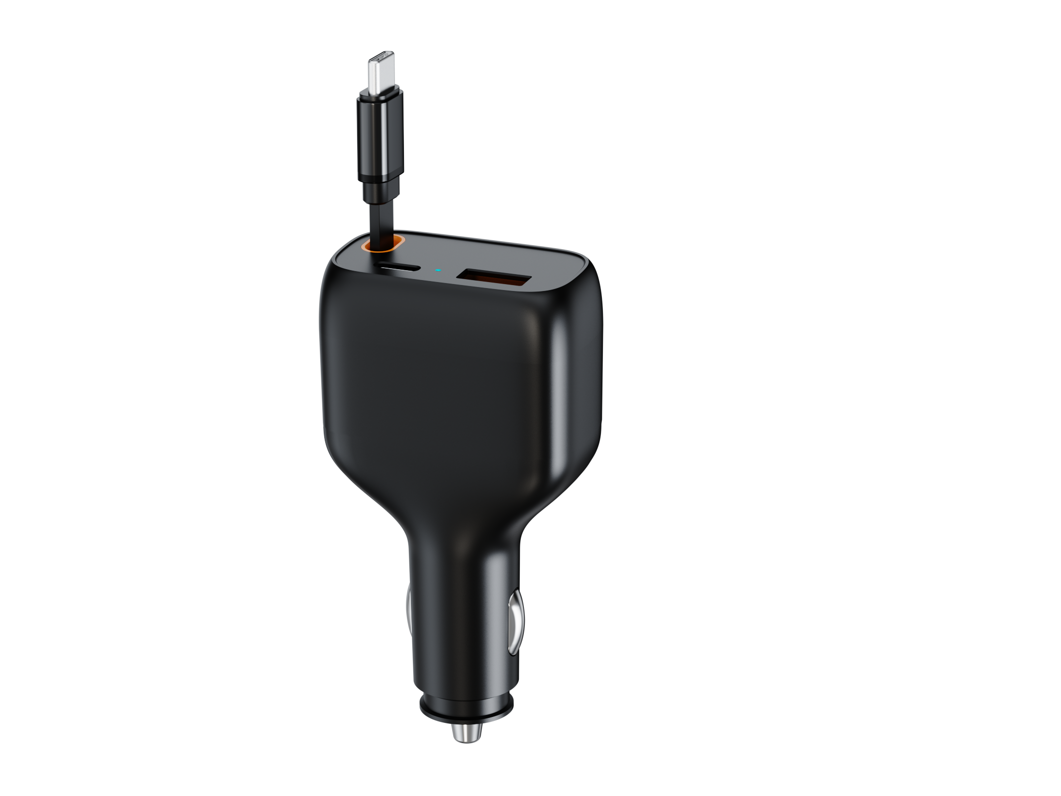 3 in 1 81/84W New Car Charger PD30W/45W Fast Charging Charger Retractable Car Charger Wholesale Customization