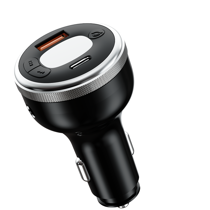 Bluetooth 5.0 FM Transmitter Car wireless For Car, 43W PD30W,Fast USB Charger    